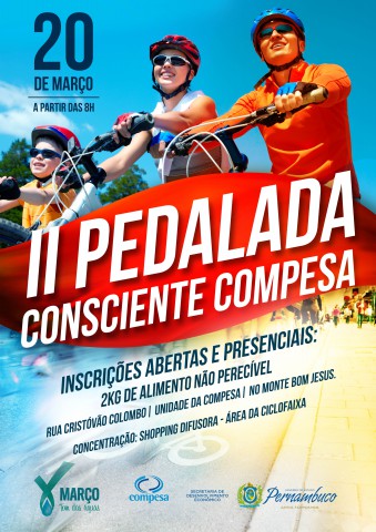 Compesa realiza II Pedalada Consciente