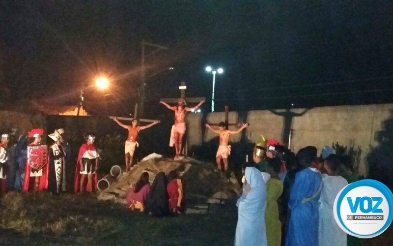 Paixão de cristo de Lagoa do Carro foi realizada com sucesso e bem prestigiada
