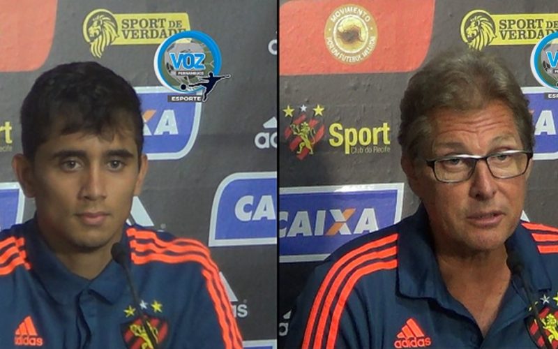 Confira a coletiva de Everton Felipe e Oswaldo de Oliveira após o empate do Sport com o Atlético-MG